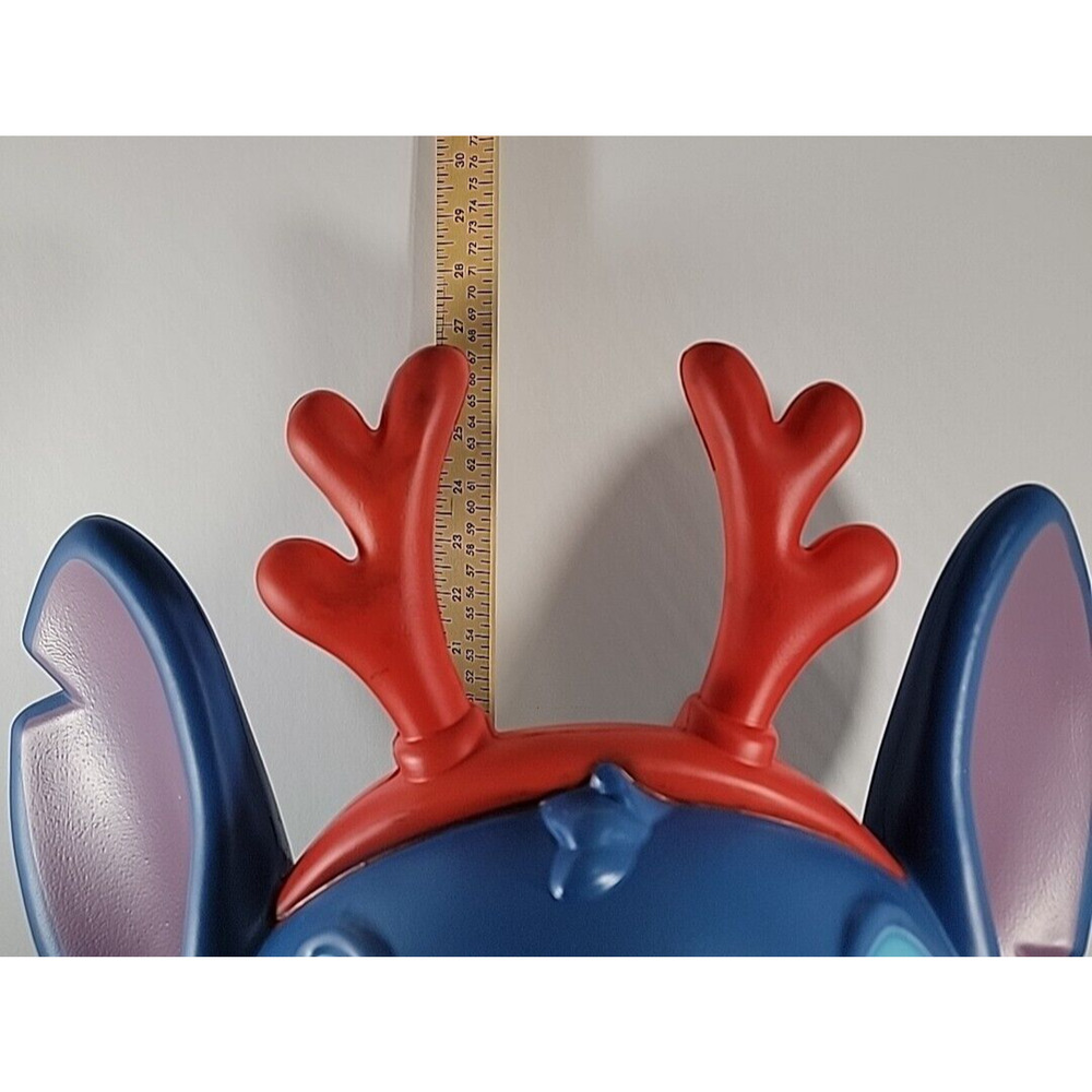 Gemmy Christmas Stitch Disney's Lilo & Stitch w Antlers & Sweater Blow Mold 27" - Picture 3 of 10